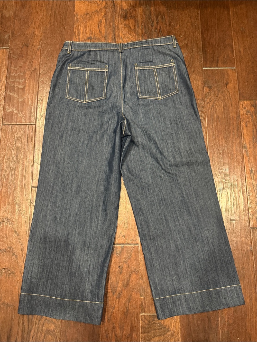 Tommy Hilfiger Dark Blue Denim Cropped Jeans - Picture 4 of 5
